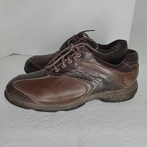 ETONIC Power Play Men's Brown Leather Cleat Golf Shoes Size 10 W